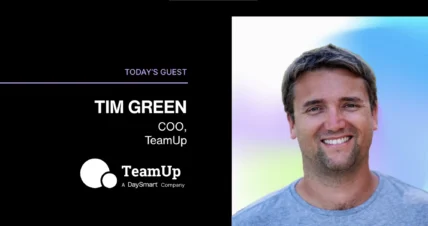 Unscripted podcast banner featuring Tim Green from TeamUp